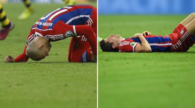 Robben out for season, Lewandowski suffers concussion & breaks jaw
